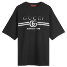Gucci Men's Interlocking Logo T-Shirt in Black