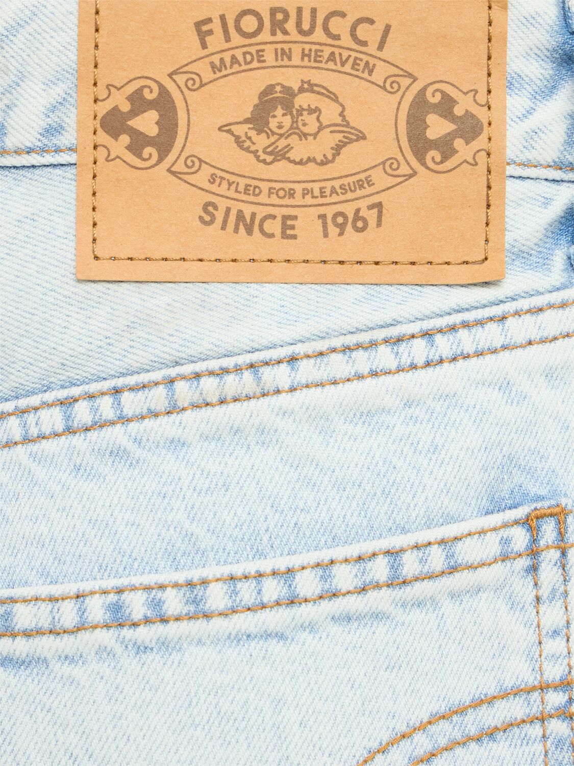 FIORUCCI Angel Print Straight Fit Jeans