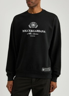 Dolce & Gabbana Logo-print Cotton Sweatshirt Black