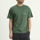 Palmes Men's Ramus Pocket T-Shirt in Dark Green