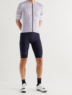 CAFE DU CYCLISTE - Floriane Floral-Print Mesh-Trimmed Cycling Jersey - White - XS