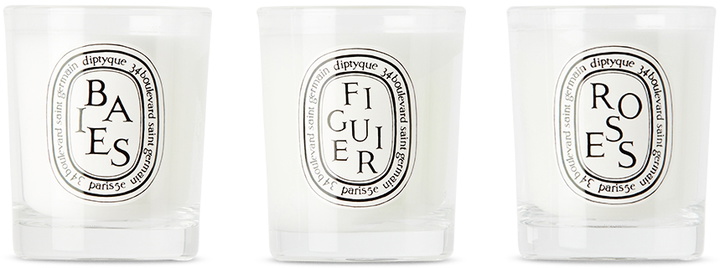 Photo: diptyque Baies, Figuier, and Roses Candle Set, 3 x 70 g