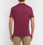 Brunello Cucinelli - Slim-Fit Layered Cotton-Jersey T-Shirt - Men - Plum