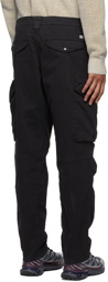 C.P. Company Black Sateen Cargo Pants