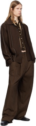 Camiel Fortgens Brown Suit Trousers