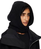 Rick Owens Black Concordians Alpaca Knit Hood