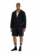Diesel Hoodie in peached cotton blend - Tops Mens in Black
