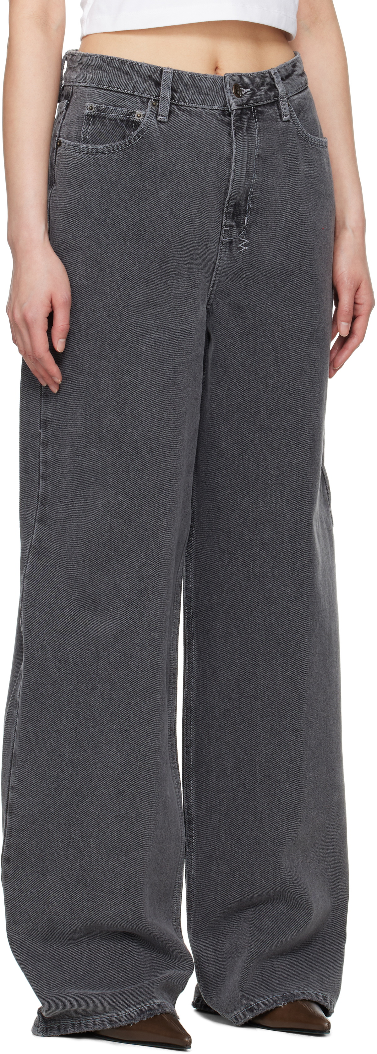Ksubi Gray Baggy Jeans