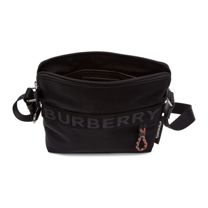 Burberry Black Nylon Messenger Bag - Ann's Fabulous Closeouts