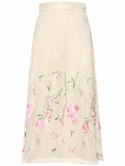 ELIE SAAB - Tulle Embroidered Midi Skirt