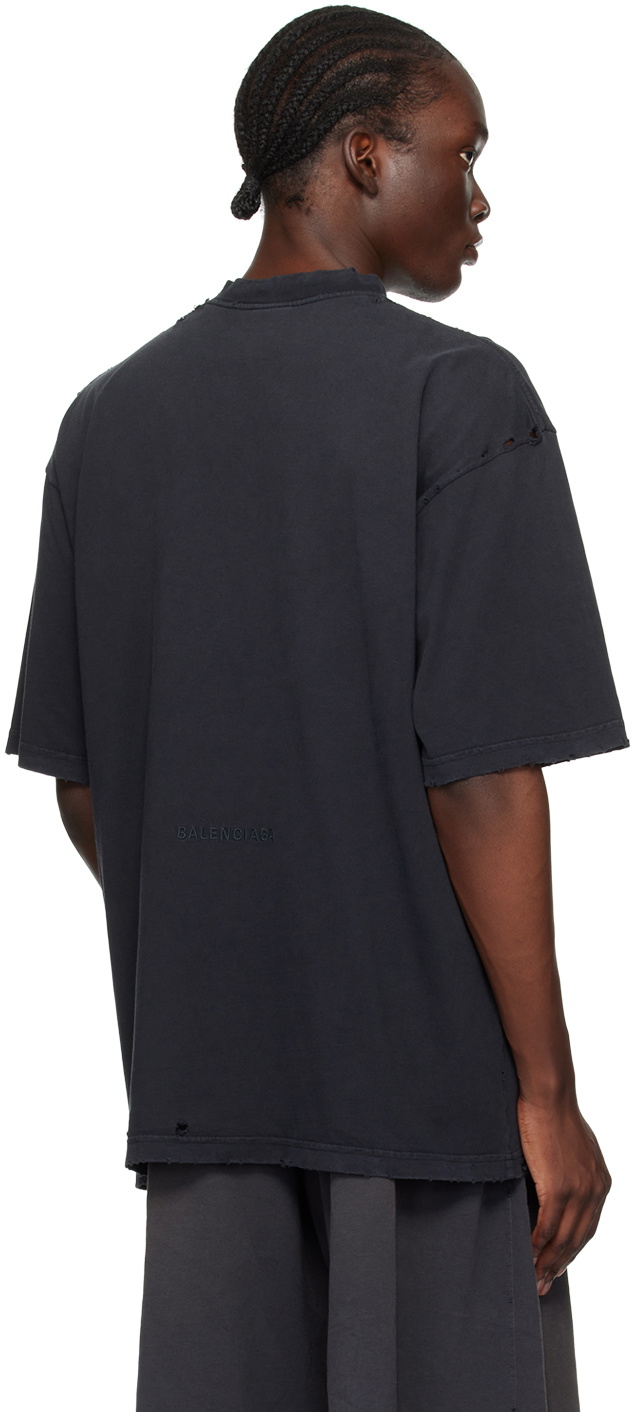 Balenciaga Black 'Paris Liberty' T-Shirt Balenciaga