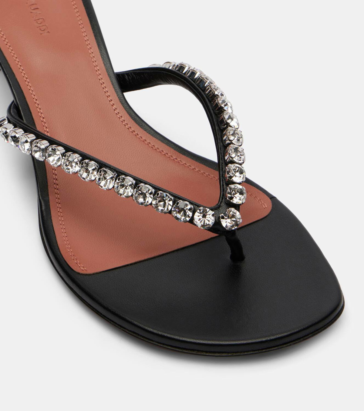 Amina Muaddi Gigi 45 embellished leather thong sandals Amina