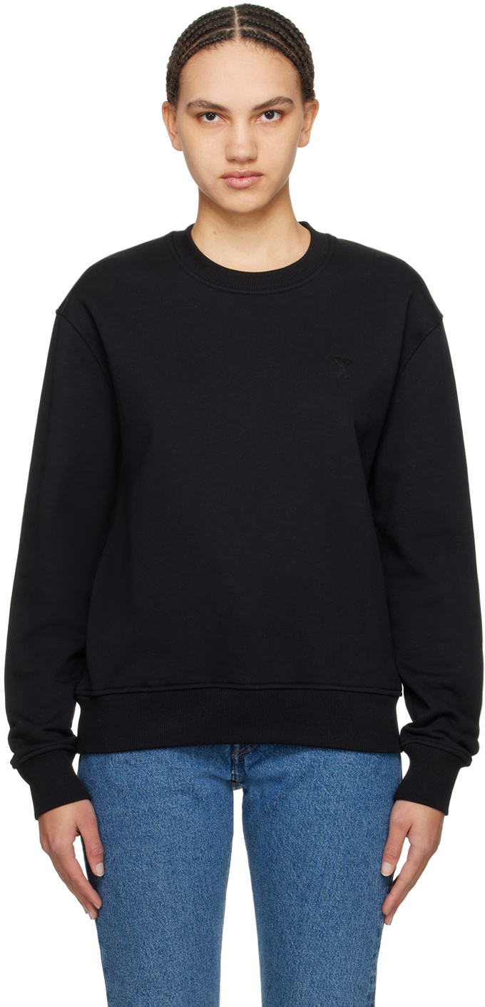 AMI Paris Black Ami de Cœur Sweatshirt AMI