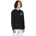 JW Anderson Black Camelot Embroidery Long Sleeve T-Shirt
