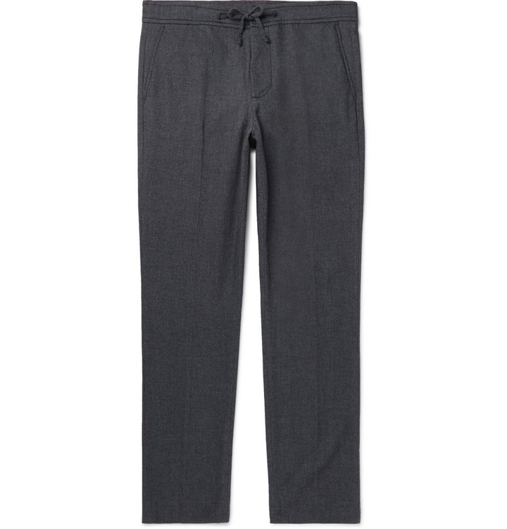 Photo: NN07 - Copenhagen Slim-Fit Woven Drawstring Trousers - Men - Dark gray