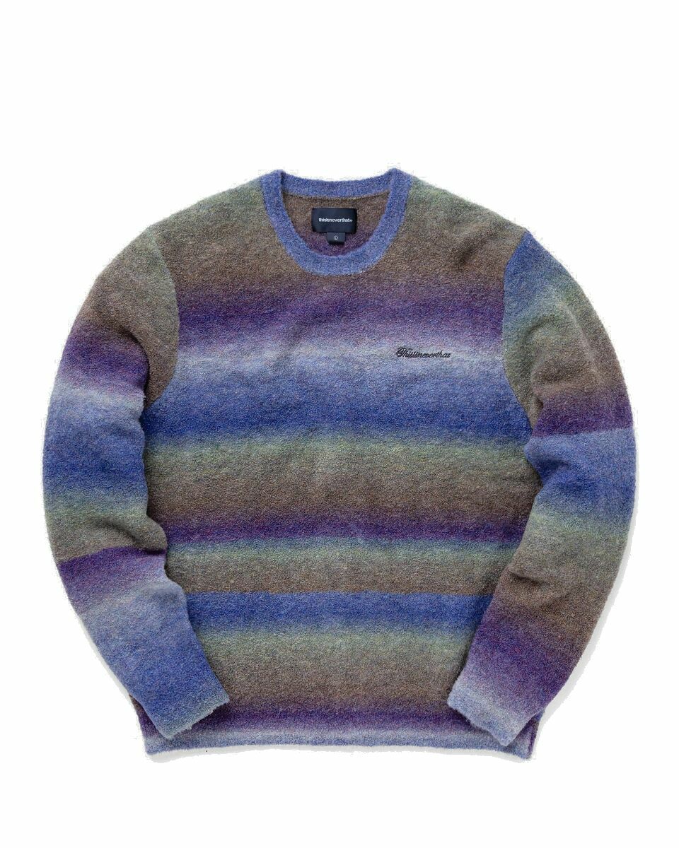 Photo: Thisisneverthat Ombre Knit Sweater Purple - Mens - Pullovers
