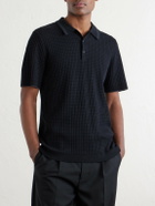 Rag & Bone - Harvey Ribbed Cotton-Blend Polo Shirt - Black