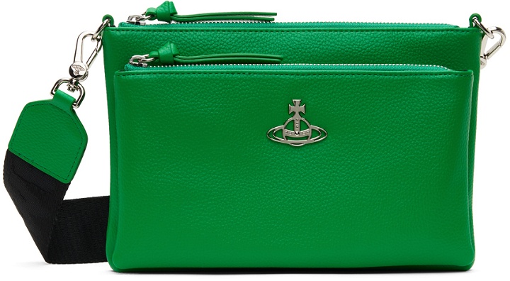 Photo: Vivienne Westwood Green Penny DB Pouch Messenger Bag