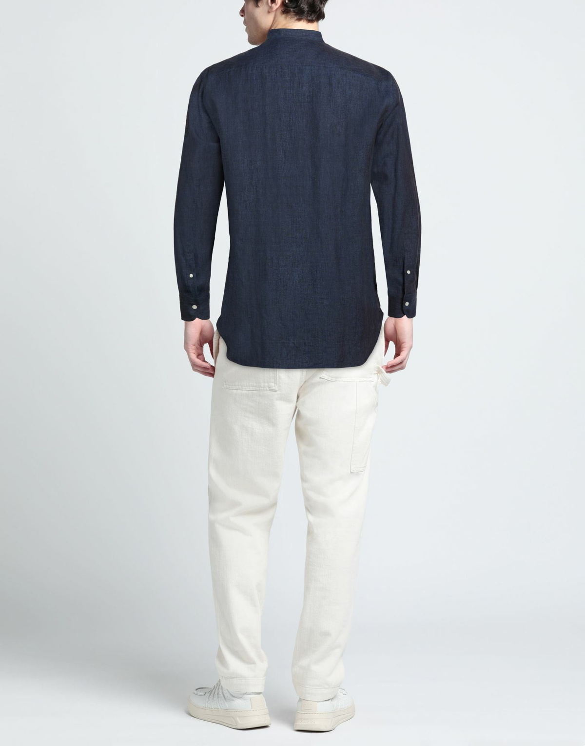 De Petrillo Mens Shirt Midnight in Blue