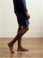 Derek Rose - Nelson 98 Printed Cotton-Poplin Pyjama Shorts - Blue