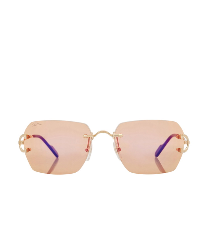 Photo: Cartier Eyewear Collection Décor C Classique de Cartier square sunglasses