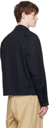 BOSS Navy BECKHAM Edition Cotton-Blend Jacket