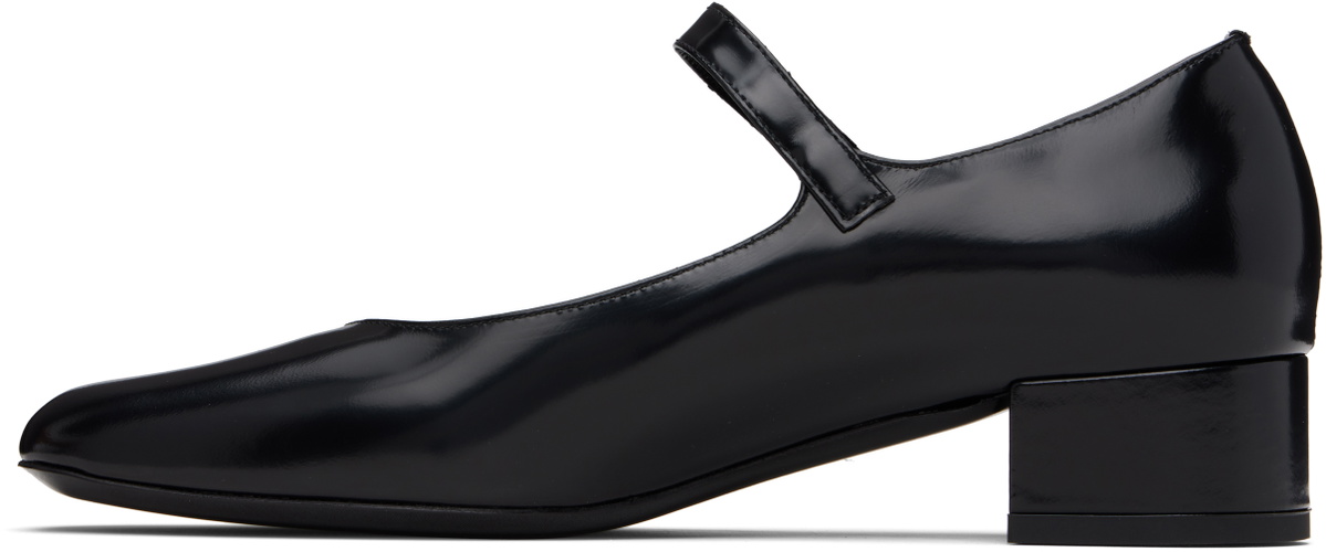 BY FAR Black Ginny Mary Jane Heels