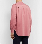 Camoshita - Grandad-Collar Cotton-Corduroy Shirt - Pink