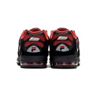 MSGM Black and Red Fila Edition Silva Trainer Sneakers