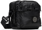 Stone Island Black Mussola Gommata-TC Pouch