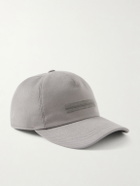 Zegna - Embroidered Cotton-Twill Cap - Gray
