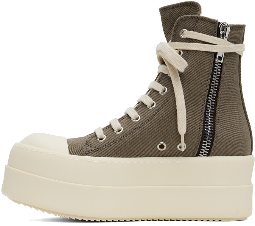 【RICK OWENS】DRKSHDW グレー Hollywood Double Bumper Sneaks Rick Owens DRKSHDW Gray Porterville Double Bumper Sneaks