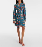 Ulla Johnson Salima ruffled floral silk minidress