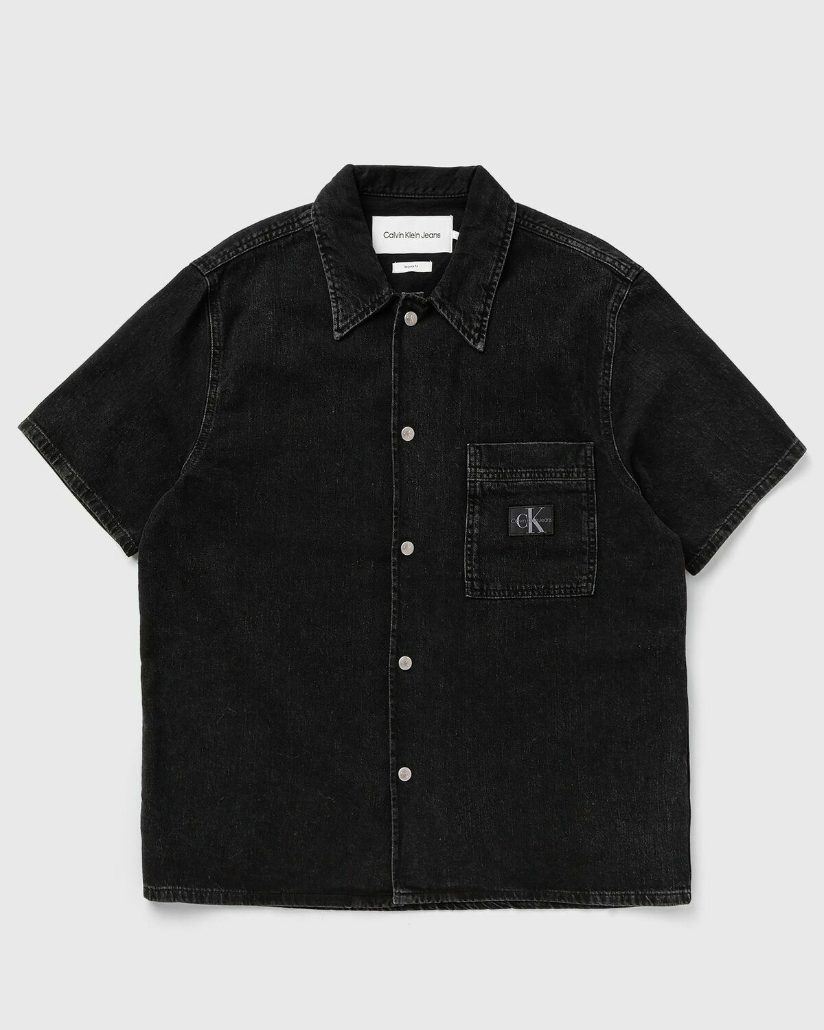 Calvin Klein Jeans Camp Denim Shirt Black Overshirts Calvin Klein