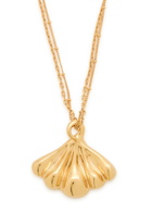 Chloe The Chloé Mirror Shell Pendant Necklace - Gold - One Size