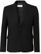 SAINT LAURENT - Slim-Fit Virgin Wool-Gabardine Blazer - Black