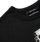 Reese Cooper® - Printed Cotton-Jersey T-Shirt - Black