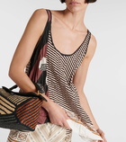 Loewe Printed draped tank top