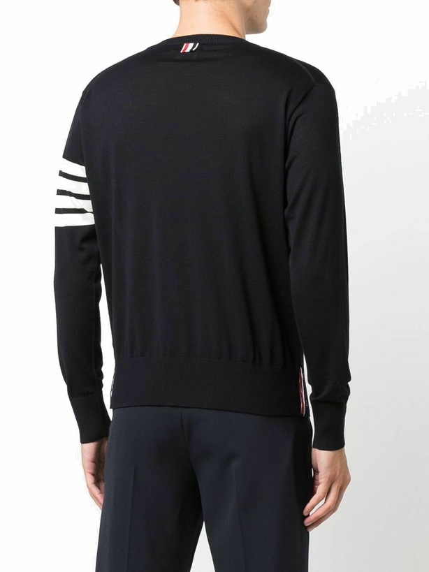 Photo: THOM BROWNE - Round Neck Sweater In Wool