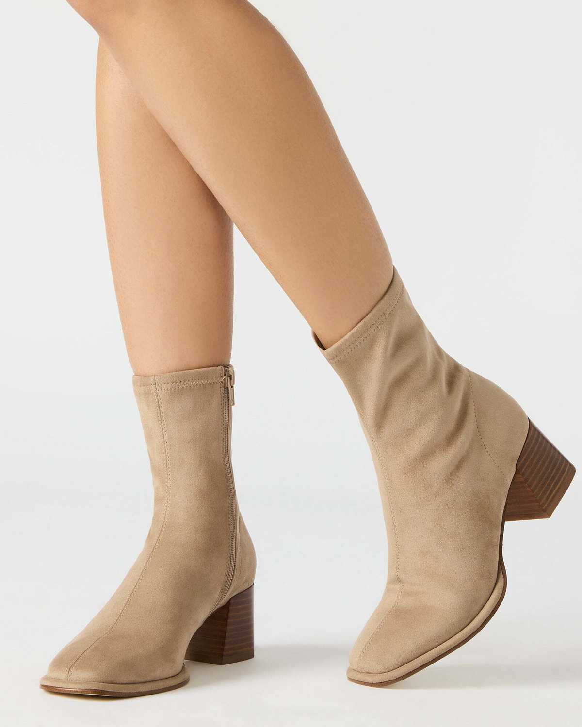 Steve Madden Pammy Booties in Taupe