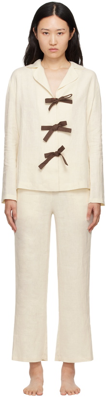 Photo: Sleeper Off-White 'The Bow' Pyjama Set