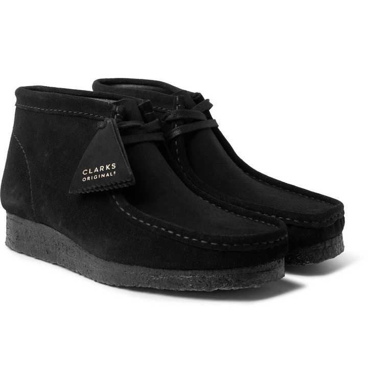 Photo: Clarks Originals - Wallabee Suede Desert Boots - Black