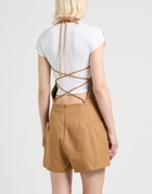 Max Mara Womens Playsuit Camel