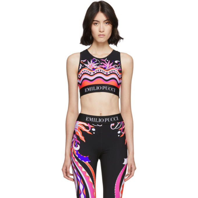 Photo: Emilio Pucci Multicolor Burle Print Sport Bra