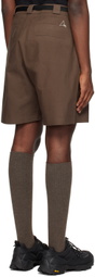 ROA Brown Belted Shorts