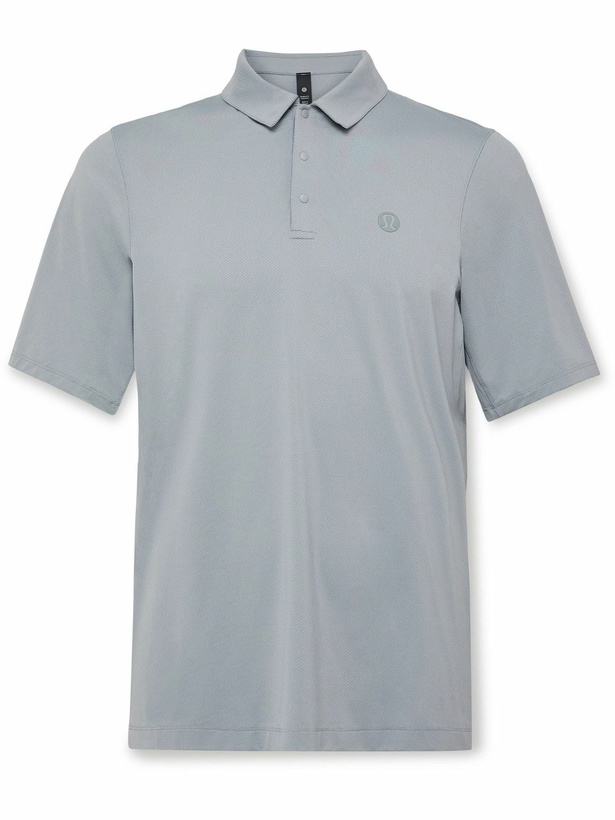 Photo: Lululemon - Stretch Recycled-Piqué Polo Shirt - Gray