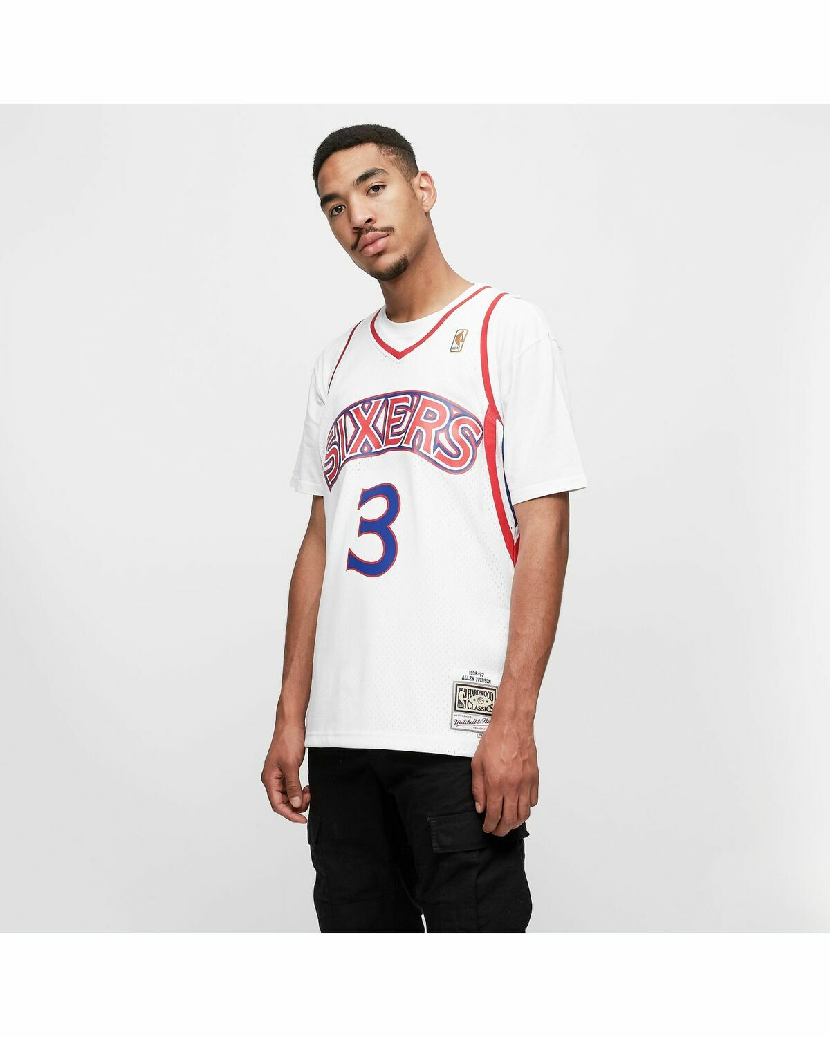Mitchell & Ness NBA Swingman Jersey Philadelphia 76ers Home 1996-97 Allen Iverson #3 White Men