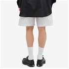 Vetements Men's Paper Poplin Shorts in White/Blue/Grey