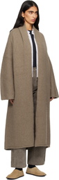 Lauren Manoogian Beige Long Shawl Cardigan