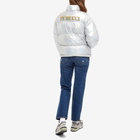Napapijri Women's x Fiorucci Logo Puffer Jacket in Silver